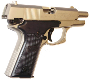 Colt Double Eagle Combat Commander vernickelt, Kunststoffgriff
