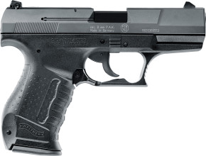 Walther P99, brüniert Stahlschlitten, 9mm P.A.K.