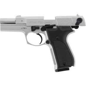 Walther P88 Compact, vernickelt, Kunststoffgriffschalen