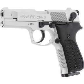 Walther P88 Compact, vernickelt, Kunststoffgriffschalen