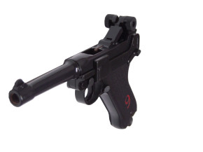 Melcher P08 - LIMITED EDITION - 20 Jahre 9 mm P.A.K., Holzgriff