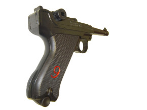 Melcher P08 - LIMITED EDITION - 20 Jahre 9 mm P.A.K., Holzgriff