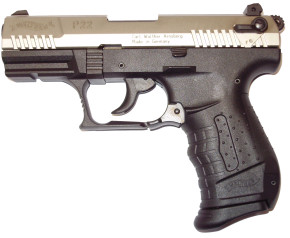 Walther P22, vernickelt, 9mm P.A.K.