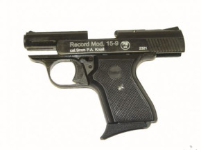 Record Modell 15-9, brüniert, 9mm P.A.K.