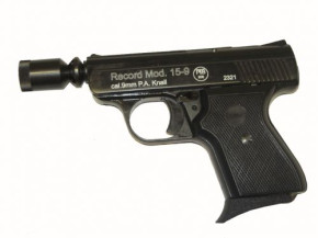 Record Modell 15-9, brüniert, 9mm P.A.K.