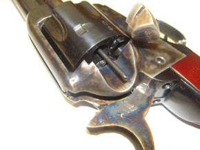 Westernrevolver Hege SAA 1873, buntgehärtet, 9mm R Knall