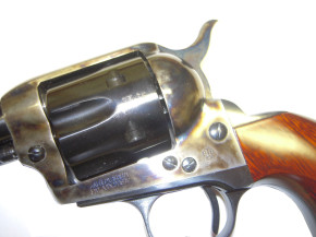 Westernrevolver Hege SAA 1873, buntgehärtet, 9mm R Knall
