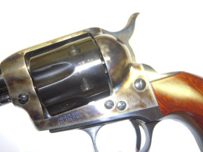 Westernrevolver Hege SAA 1873, buntgehärtet, 9mm R Knall