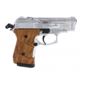 Zoraki 914 P chrom/holzoptik graviert Signalpistole