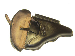 Passform Pistolentasche für Pistole P 38 echt Leder (Repro)