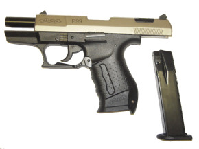 Walther P99, vernickelt, 9mm P.A.K.