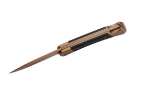 Herbertz Taschenmesser Titanbeschichtung Rosengold D2, Small, Black