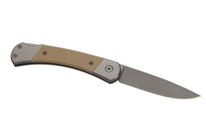 Herbertz Taschenmesser Titanbeschichtung Grey D2, Medium, Sand