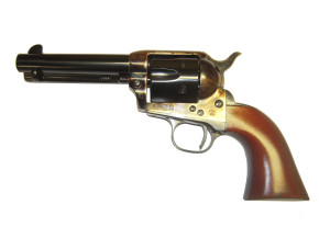 Westernevolver Hege SAA 1873, brüniert, 9mm R Knall