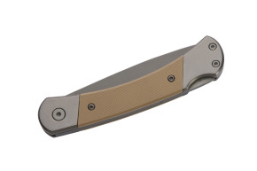 Herbertz Taschenmesser Titanbeschichtung Grey D2, Medium, Sand