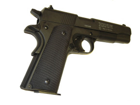 Colt Government 1911 A1, brüniert, 4.5mm Diabolo Co2