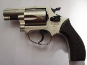 Weihrauch HW 37 vernickelt mit Holzgriff, 9mm R Knall