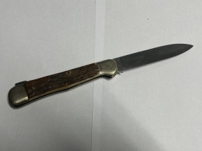 Gräfrath Jagdtaschenmesser mit Hirschhorngriff