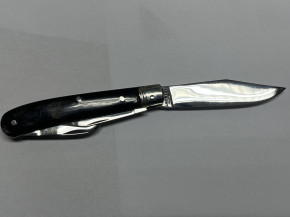 3 teiliges Bauernmesser mit Hornbeschalung von Karl Veihelmann