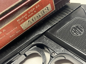 Sammlerpistole Erma EGP 65, 8mm Signalwaffe