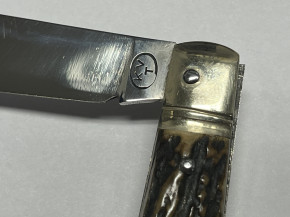 Bauernmesser mit Hirschhorngriff von KVT