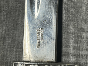 Historischer deutscher Hirschfänger / Jagddolch – Mühlenfeld Barmen – Adlerkopf – nummerngleich Nr. 116