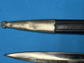 Historischer deutscher Hirschfänger / Jagddolch – Mühlenfeld Barmen – Adlerkopf – nummerngleich Nr. 116