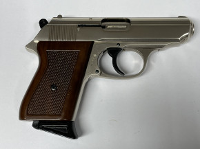 Röhm RG 800 vernickelt mit Holzgriff Sammlerpistole