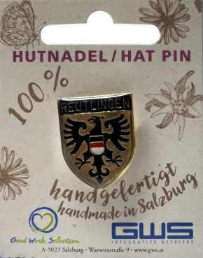Ansteck Pin Reutlinger Wappen Blau