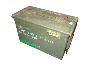 US Munitionskiste Metall Mittel Cal.50/5.56 Gebraucht