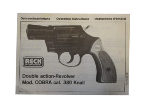 Gasrevolver Reck Cobra Special, Kaliber .380 Knall