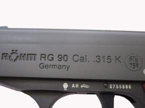 Röhm RG 90, Kaliber .315 Knall